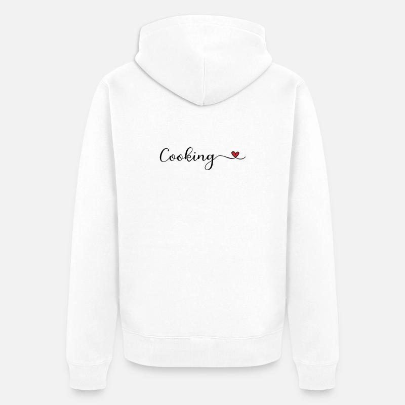 Cuire - Veste à capuche bio Premium Unisexe - blanc