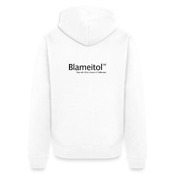 La faute de drogue entre frères et sœurs, pas mon école - Veste à capuche bio Premium Unisexe - blanc - Dos - Thijin (182cm)