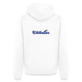 Schweden Flagge Köttbullar - Unisex Premium Bio Zip Hoodie - Weiß - Hinten - Thijin (182cm)