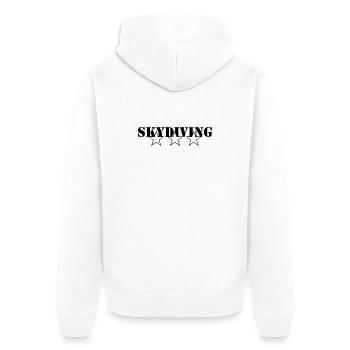 Skydiving - Veste à capuche bio Premium Unisexe - blanc - Dos - Thijin (182cm)