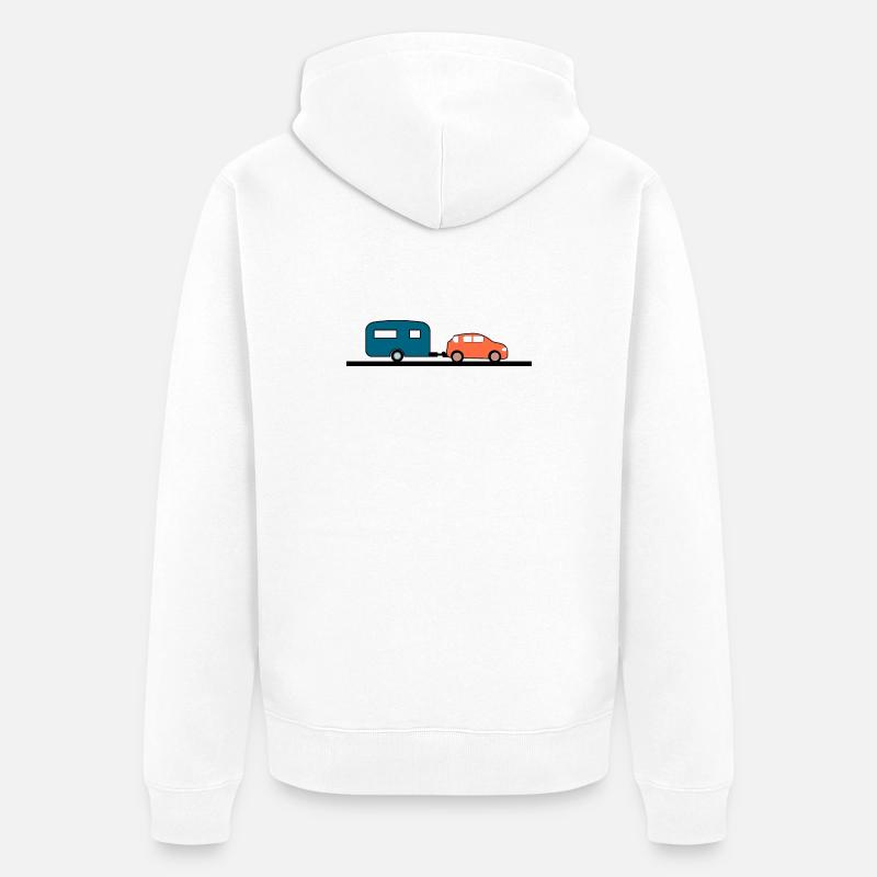 Auto - Unisex Premium Bio Zip Hoodie - Weiß