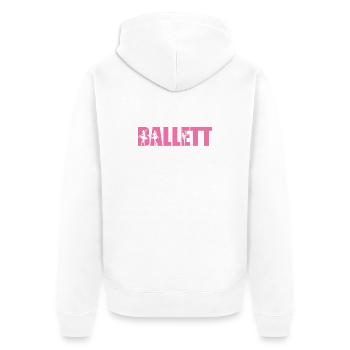 Ballet Danse Ballet Danseur Ballerine Cadeau - Veste à capuche bio Premium Unisexe - blanc - Dos - Thijin (182cm)