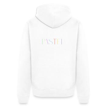 PASTELL Couleurs pastel - Veste à capuche bio Premium Unisexe - blanc - Dos - Thijin (182cm)