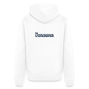 Vancouver - Veste à capuche bio Premium Unisexe - blanc - Dos - Thijin (182cm)