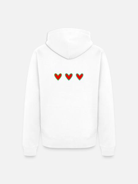 CHRISTMAS. YEAR. ANNIVERSARY. RETIREMENT. FEAST - Unisex Premium Organic Zip Hoodie - white