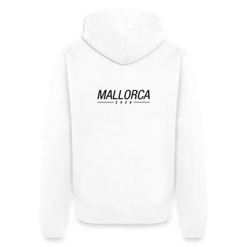 Mallorca 2026 - Unisex Premium Organic Zip Hoodie - white - Back - Thijin (182cm)