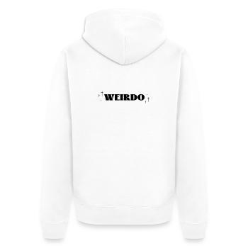 Weirdo Magic - Unisex Premium Organic Zip Hoodie - white - Back - Thijin (182cm)