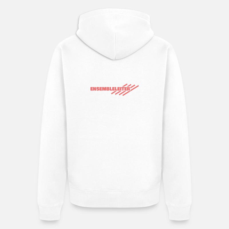 Cadeau pour chef d’ensemble - Veste à capuche bio Premium Unisexe - blanc