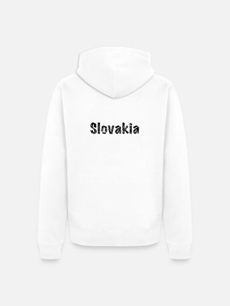 Slovakia - Unisex Premium Bio Zip Hoodie - Weiß