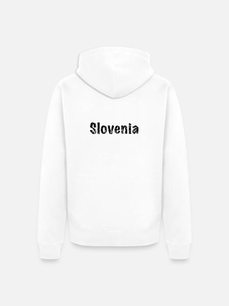Slovenia - Unisex Premium Bio Zip Hoodie - Weiß
