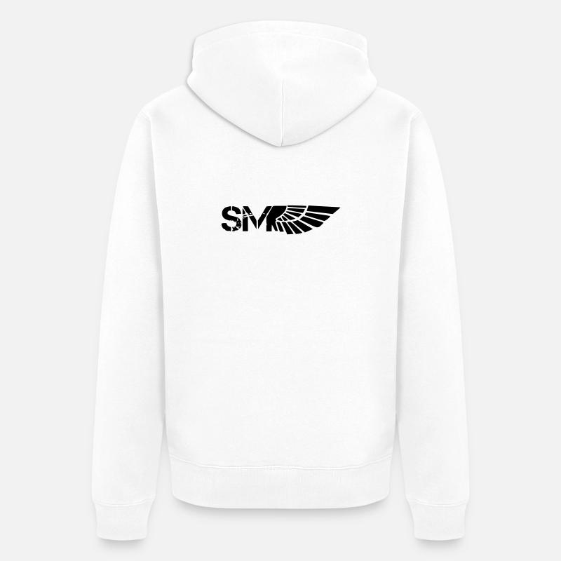 Supermoto - Unisex Premium Bio Zip Hoodie - Weiß