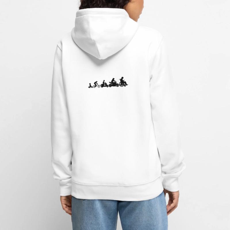 Evolution 2 wheels Unisex Premium Organic Zip Hoodie