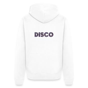 Discothèque - Veste à capuche bio Premium Unisexe - blanc - Dos - Thijin (182cm)