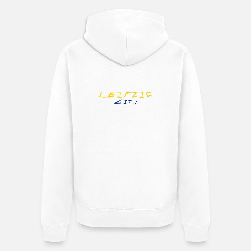 Leipzig - Veste à capuche bio Premium Unisexe - blanc