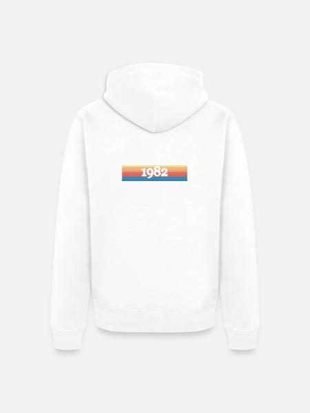 1982 - Unisex Premium Bio Zip Hoodie - Weiß