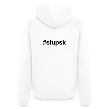 Slupsk Polska, Pologne - Veste à capuche bio Premium Unisexe - blanc - Dos - Thijin (182cm)