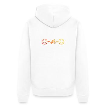 Fresh road bike motif for road bike - Unisex Premium Organic Zip Hoodie - white - Back - Thijin (182cm)