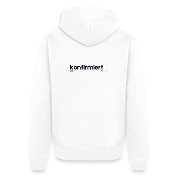 Confirmation 2026 – Gift I Modern Shirt - Unisex Premium Organic Zip Hoodie - white - Back - Thijin (182cm)