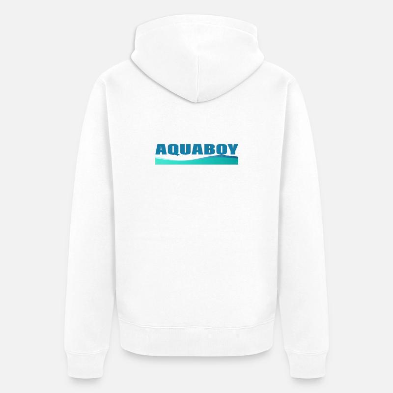 AQUABOY - Veste à capuche bio Premium Unisexe - blanc