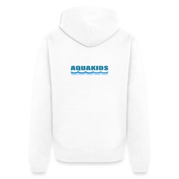 AQUAKIDS - Unisex Premium Organic Zip Hoodie - white - Back - Thijin (182cm)
