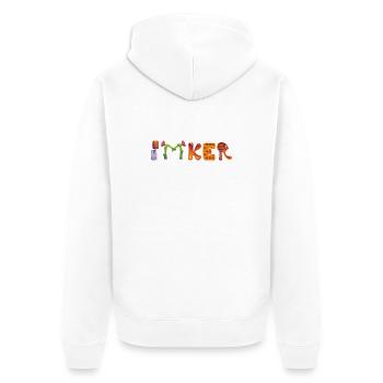 Beekeeper - Unisex Premium Organic Zip Hoodie - white - Back - Thijin (182cm)