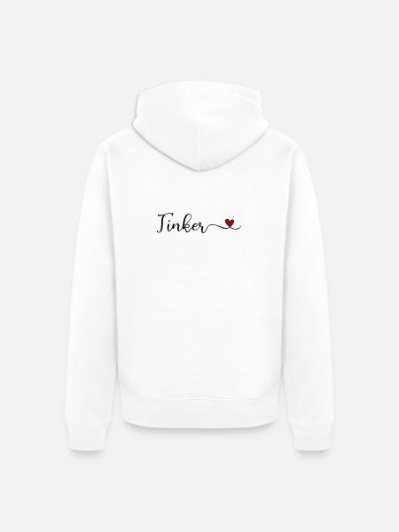 Tinker mit Herz - Unisex Premium Bio Zip Hoodie - Weiß