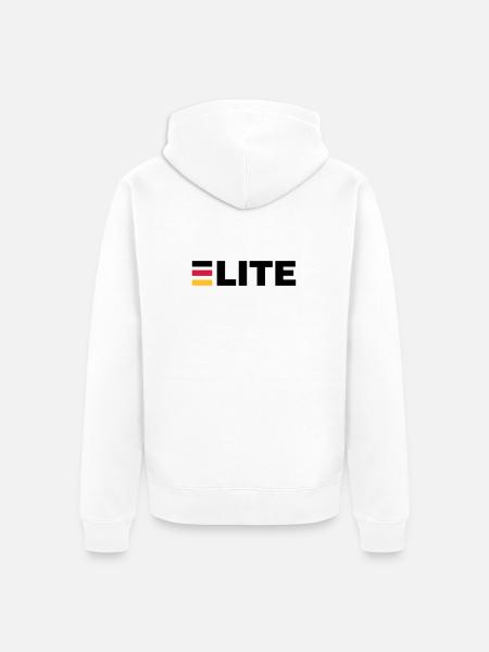 Deutschland Elite - Unisex Premium Bio Zip Hoodie - Weiß