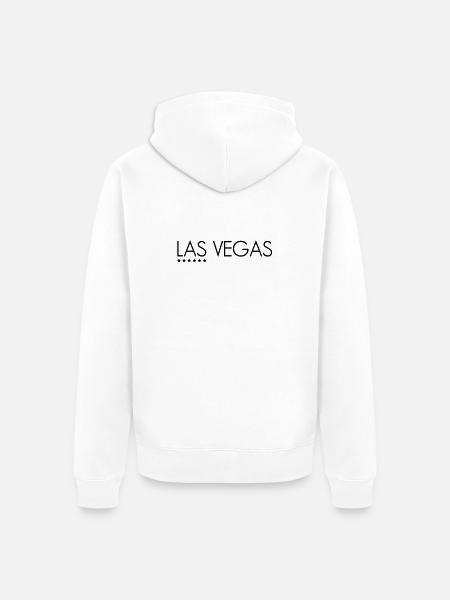 Las Vegas - Unisex Premium Bio Zip Hoodie - Weiß