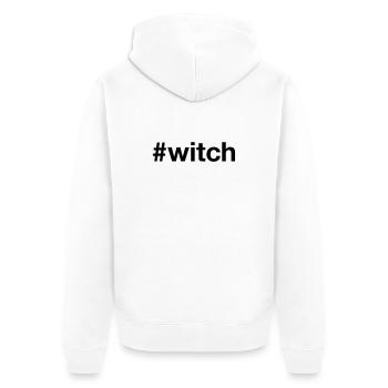 WITCH Spooky Hexe Halloween - Veste à capuche bio Premium Unisexe - blanc - Dos - Thijin (182cm)