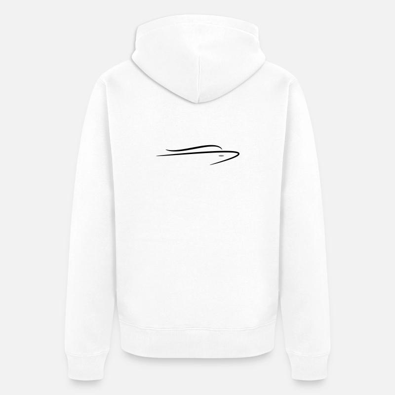 Bateau - Veste à capuche bio Premium Unisexe - blanc