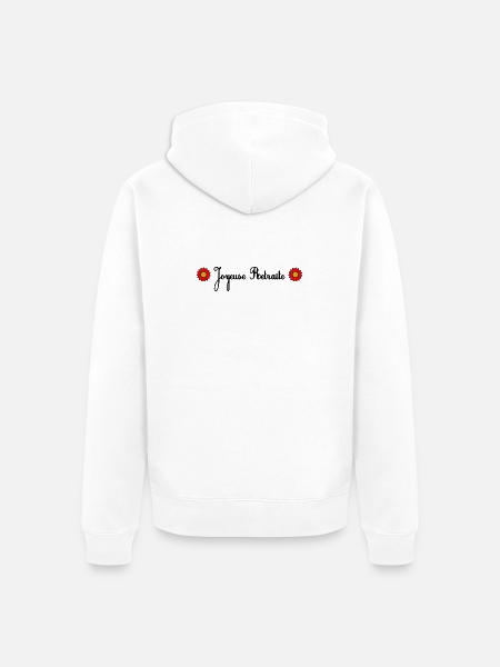 RETRAITE. BONNE RETRAITE. JOYEUSE RETRAITE - Veste à capuche bio Premium Unisexe - blanc