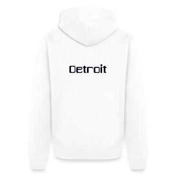 DETROIT - Veste à capuche bio Premium Unisexe - blanc - Dos - Thijin (182cm)