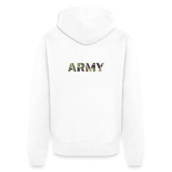 ARMY Swiss TAZ90 - Veste à capuche bio Premium Unisexe - blanc - Dos - Thijin (182cm)