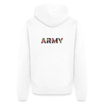 CAMOUFLAGE ARMY Suisse TAZ83 - Veste à capuche bio Premium Unisexe - blanc - Dos - Thijin (182cm)