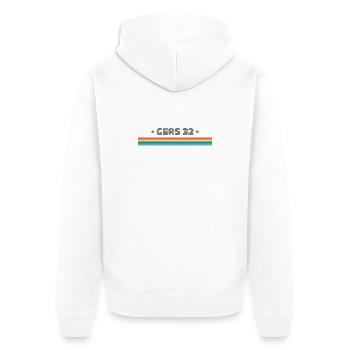 T-shirt Gers 32 Humour cadeau - Veste à capuche bio Premium Unisexe - blanc - Dos - Thijin (182cm)