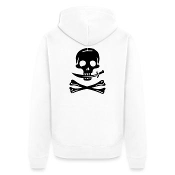 Pirate - pirates - Veste à capuche bio Premium Unisexe - blanc - Dos - Thijin (182cm)