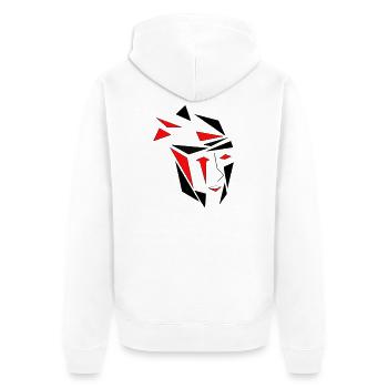 Kintsugi - Unisex Premium Organic Zip Hoodie - white - Back - Thijin (182cm)