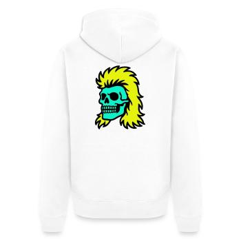 Crâne de mulet - Veste à capuche bio Premium Unisexe - blanc - Dos - Thijin (182cm)