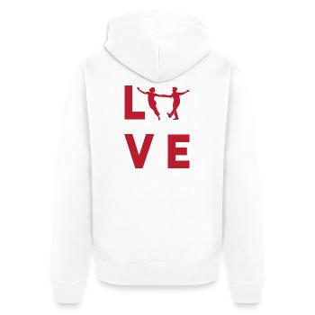 Swing Swing Music - Unisex Premium Organic Zip Hoodie - white - Back - Thijin (182cm)