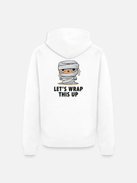 Mumie Cartoon Wrap This Up - Unisex Premium Bio Zip Hoodie - Weiß