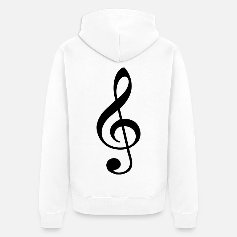 Clef - Veste à capuche bio Premium Unisexe - blanc