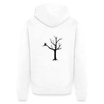 Hibou - Veste à capuche bio Premium Unisexe - blanc - Dos - Thijin (182cm)