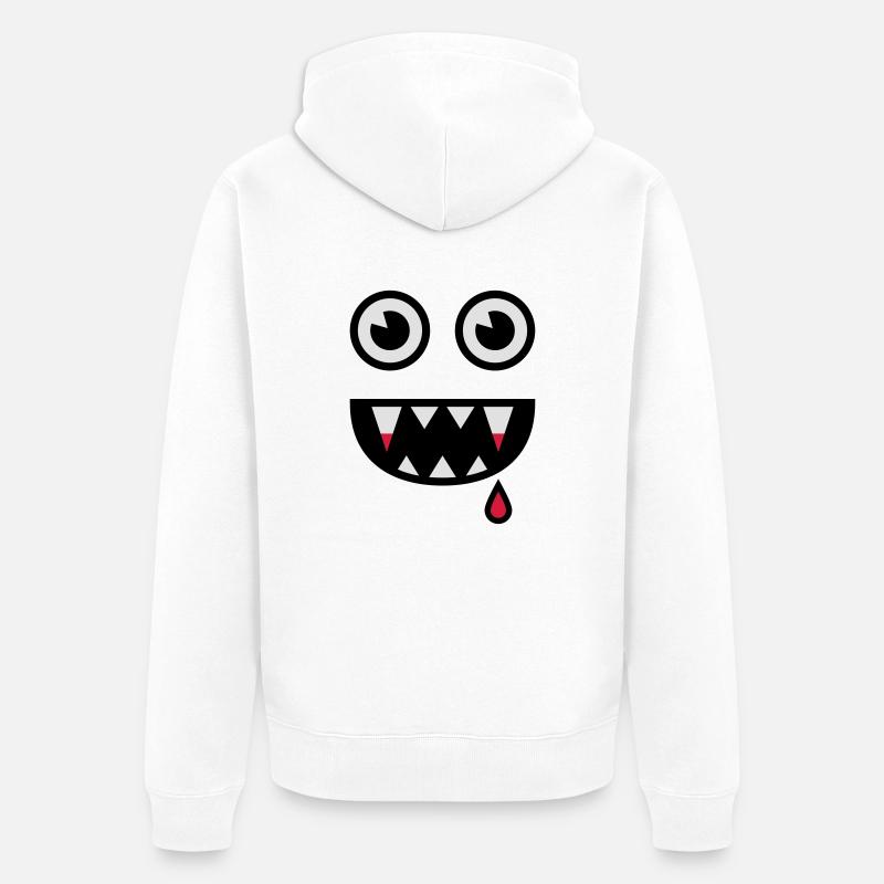 Petit vampire / Petit vampire - Veste à capuche bio Premium Unisexe - blanc
