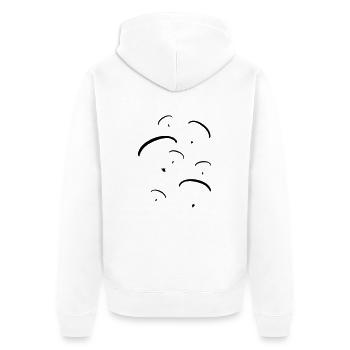 group _of_ paragliders_g1 - Unisex Premium Organic Zip Hoodie - white - Back - Thijin (182cm)