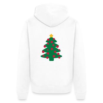 Christmas tree - Unisex Premium Organic Zip Hoodie - white - Back - Thijin (182cm)