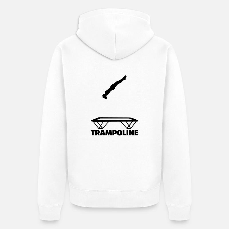 Trampoline - Veste à capuche bio Premium Unisexe - blanc