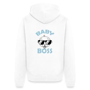 bébé boss - Veste à capuche bio Premium Unisexe - blanc - Dos - Thijin (182cm)