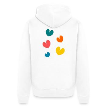 MERCI. MAÎTRESSE. MAÎTRE. MERCI MAÎTRESSE - Veste à capuche bio Premium Unisexe - blanc - Dos - Thijin (182cm)