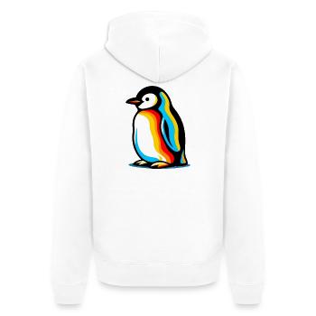 Pingouin - Veste à capuche bio Premium Unisexe - blanc - Dos - Thijin (182cm)