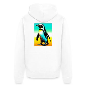 pingouin - Veste à capuche bio Premium Unisexe - blanc - Dos - Thijin (182cm)